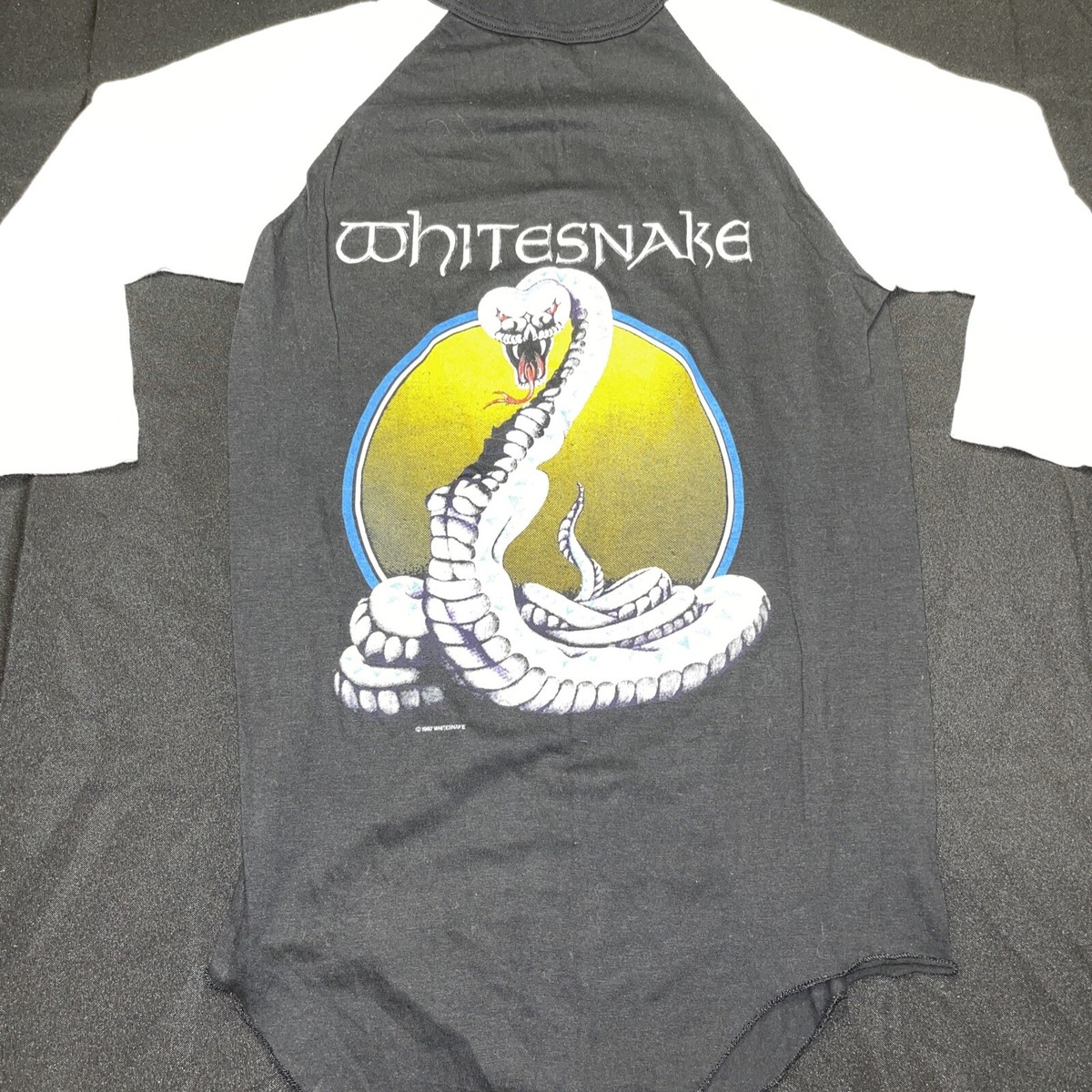 vintage whitesnake t shirt 80s 1987 RARE Jersey Rock single stitch