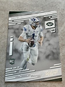 2021 Panini Prestige #202 Zach Wilson RC Rookie NCAA BYU - New York Jets