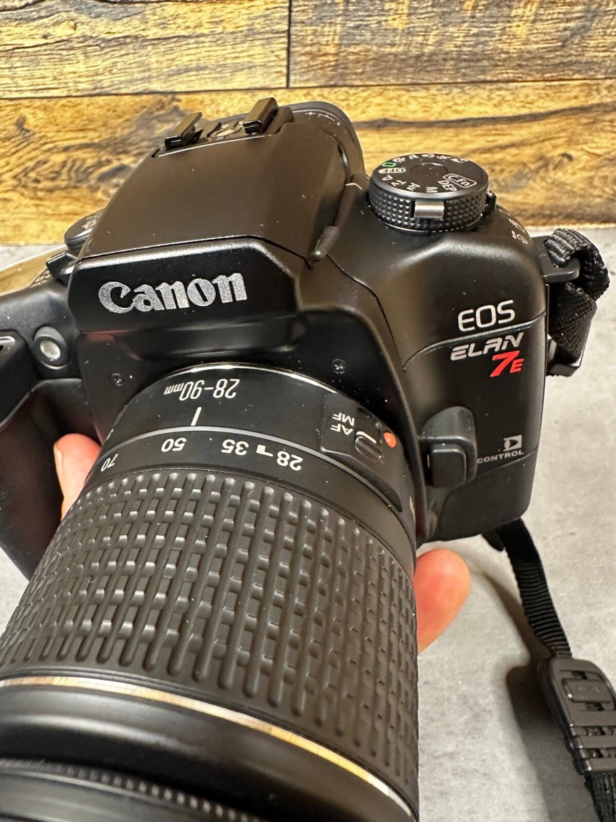 Canon Ultrasonic EOS Elan 7E 35mm Slr Film Camera - Black W/28