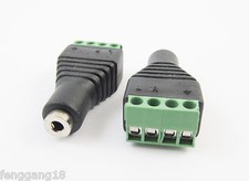 10pcs 2.5mm Stereo Female Jack To AV Screw Video AV Balun Terminal Plug Adapter