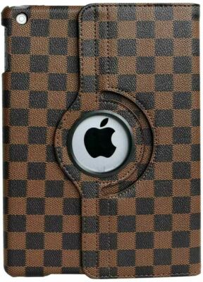 Apple iPad 10.2'' (7th & 8th gen) - Brown Squared Rotating Stand Cover Case Pouch