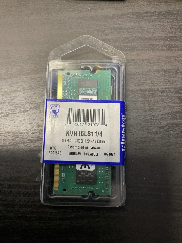 Kingston KVR16LS11/4 4GB PC3-12800 DDR3 SODIMM Laptop RAM - 8 Pack Pieces - Image 4 of 4