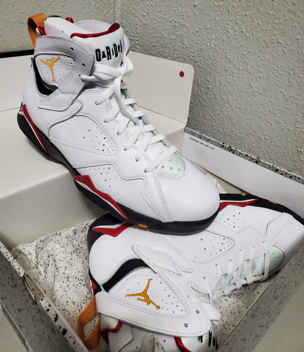NIKE AIR JORDAN 7 RETRO WHITE-BLACK-CARDINAL RED(CU9307106) MENS