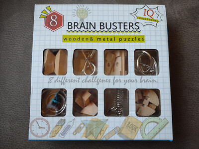 Brain Busters Puzzle Collection Geschicklichkeitsspiele Geduldspiele Holz&Metall