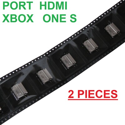 2 Verbinder Anschlüsse HDMI Konsole Stecker 4K 1080P Microsoft Xbox One S Slim