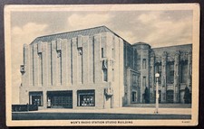 WGN's Radio Station Studio Building Chicago Illinois printed