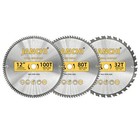 New ListingUs 3Pack Combo 12-Inch 32T & 80T & 100T Woodworking Saw Blades with 1" Arbor#2K