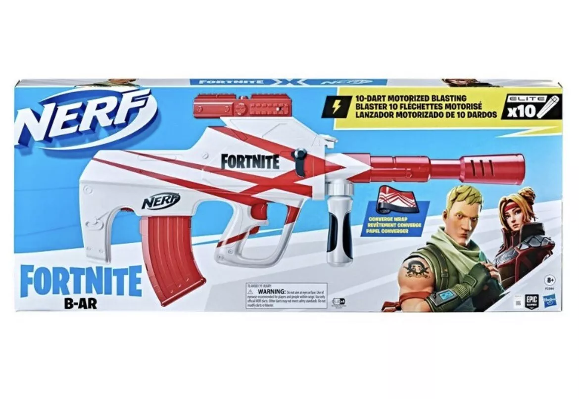 Nerf Fortnite Motorized Blaster with Fortnite Converge Wrap with