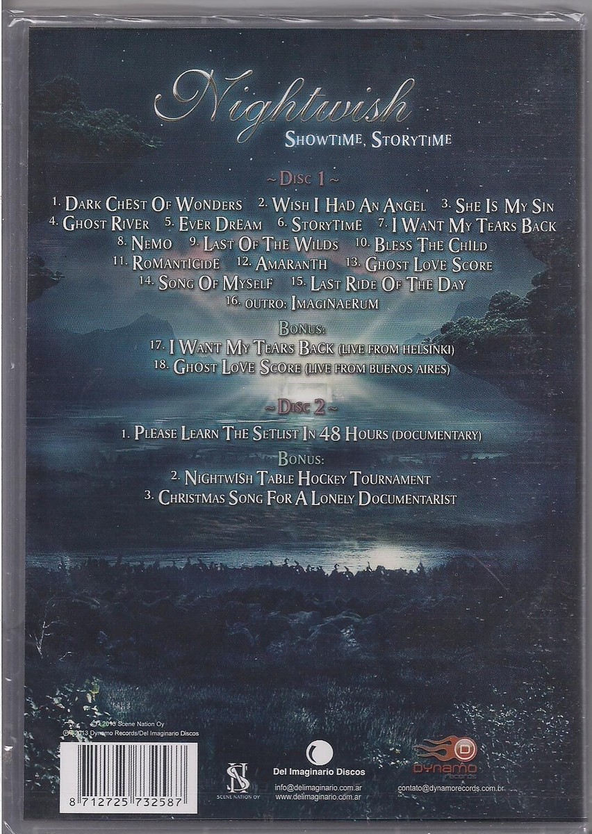 2 DVD SET NIGHTWISH SHOWTIME, STORYTIME BRAND NEW SEALED | eBay