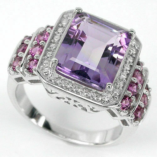 Anelli di lusso in argento ametista