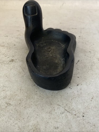 Vintage 60’s Hawaiian Hitch-hiker Lava Foot Ashtray Trinket Tray Souvenir Toe - Picture 11 of 13