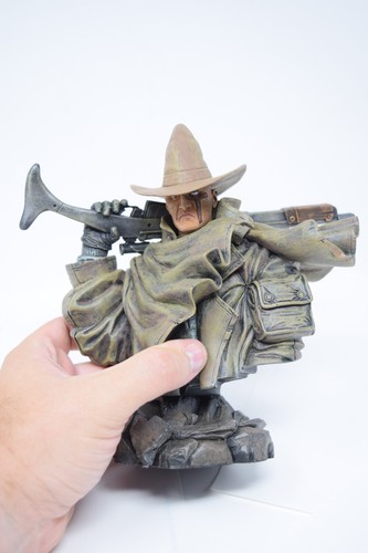 Just A Pilgrim Bust Hand Painted Cold Cast Black Bull Figure NIB 2001 LE 700/999 - Picture 6 of 10