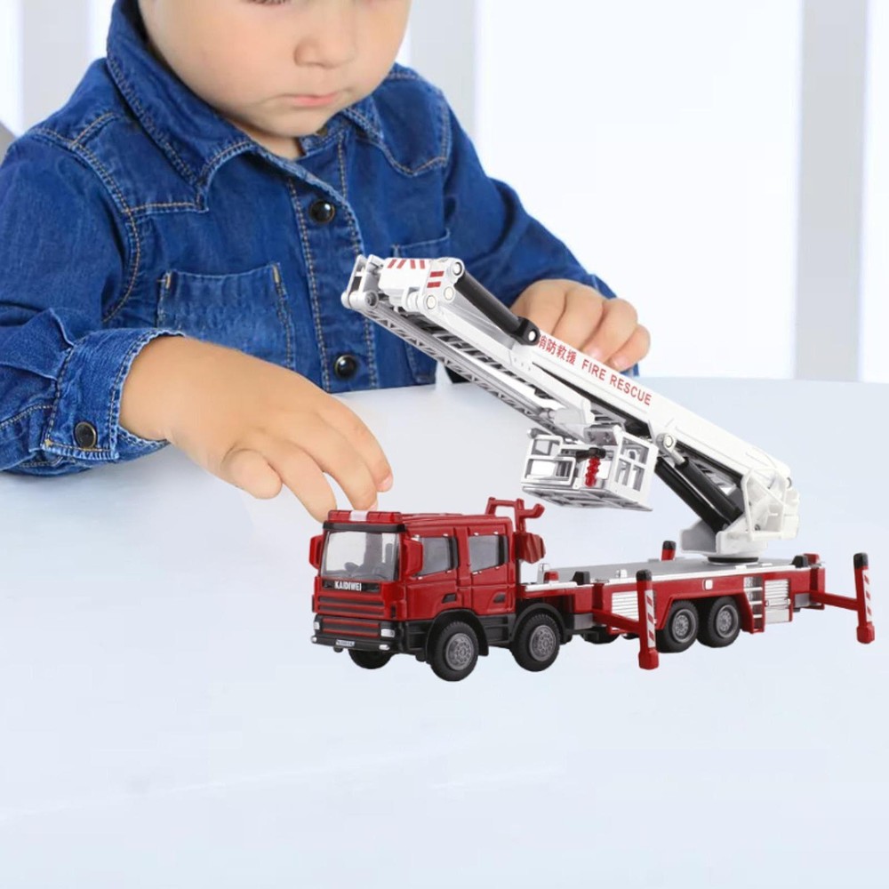 Realistic Mini Emergency Fire Truck 1/50 Diecast Fire Truck Vehicle for Boys