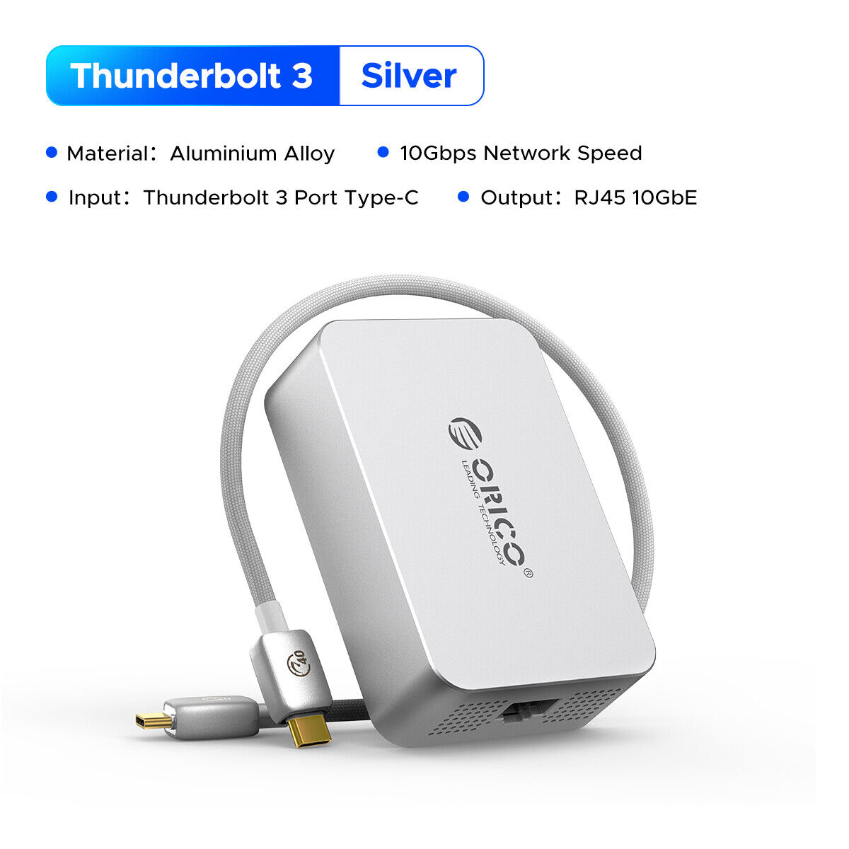 ORICO 10 Gigabit Network Card Compatible with Thunderbolt 4 ORICO 10 Gigabit Network Card Compatible with Thunderbolt 4