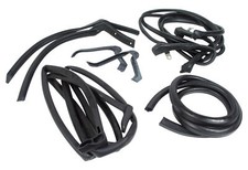 Corvette C2 Body Weatherstrip Kit Convertible 8pc 1963-1967