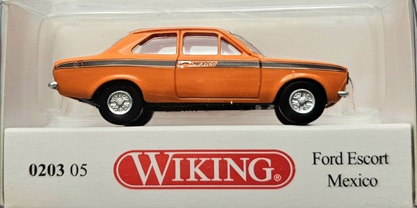 Wiking Ford Escort Mexico Modell 1:87 Orange Detailgetreu SammlerstüCk Neu & Ovp-image