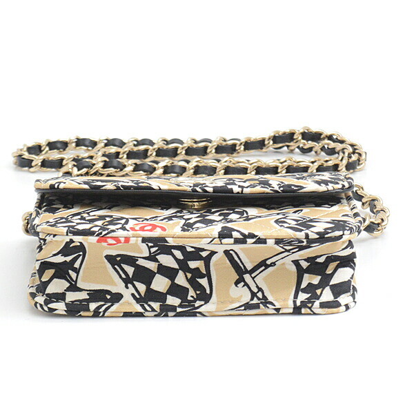 Chanel Bag Ladies Mini Matelasse Chain Shoulder Beige Year End Gift