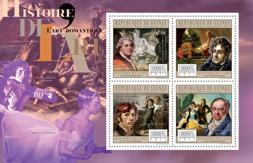 Guinea 2011 - Romantic Art. Y&T 5931-5934, Mi 8806-8809 | eBay