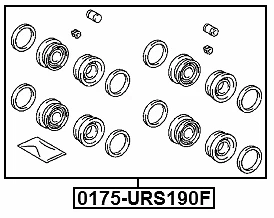 Kit de reparación de pinza de cilindro de freno FEBEST 0175-URS190F OEM 04478-22040 Foto 2 de 3