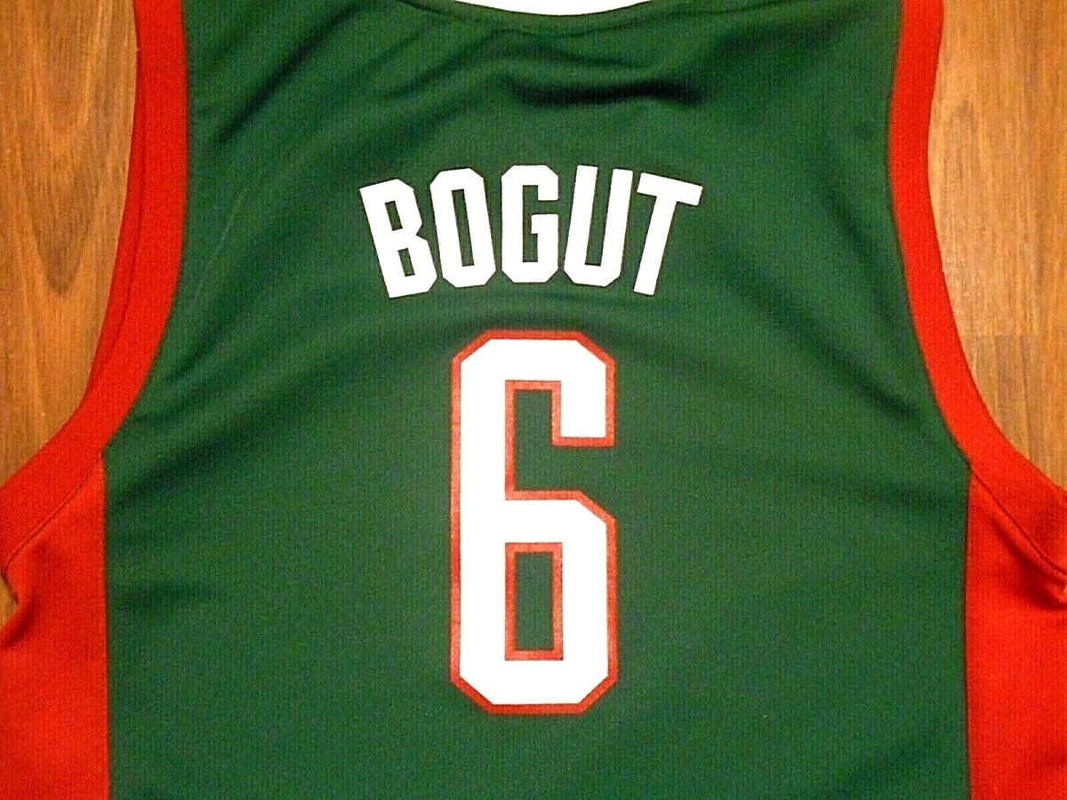 Vintage Andrew Bogut #6 Milwaukee Bucks Jersey by Adidas, Youth Medium,  NICE!!