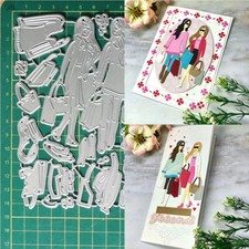 Girl Metal Cutting Dies Scrapbooking Paper Crafts Embossing Stencils Template