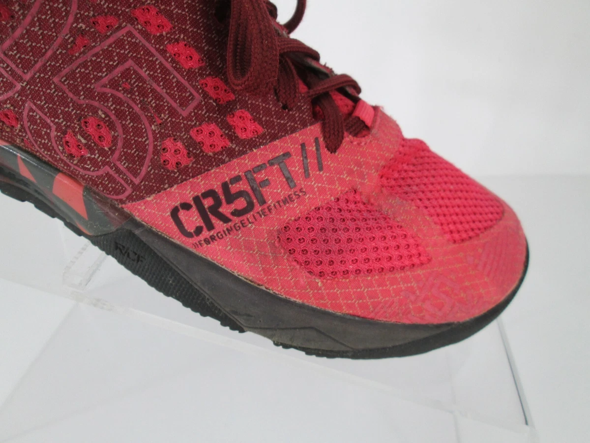 Reebok Crossfit 05 CR5FT Kevlar Womens Sz 8.5 Red Pink Workout