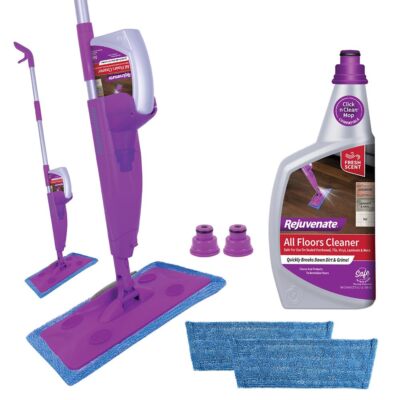 Rejuvenate Click N CleanMulti-Surface Spray Mop All-In-One Kit CleansRevitalizes
