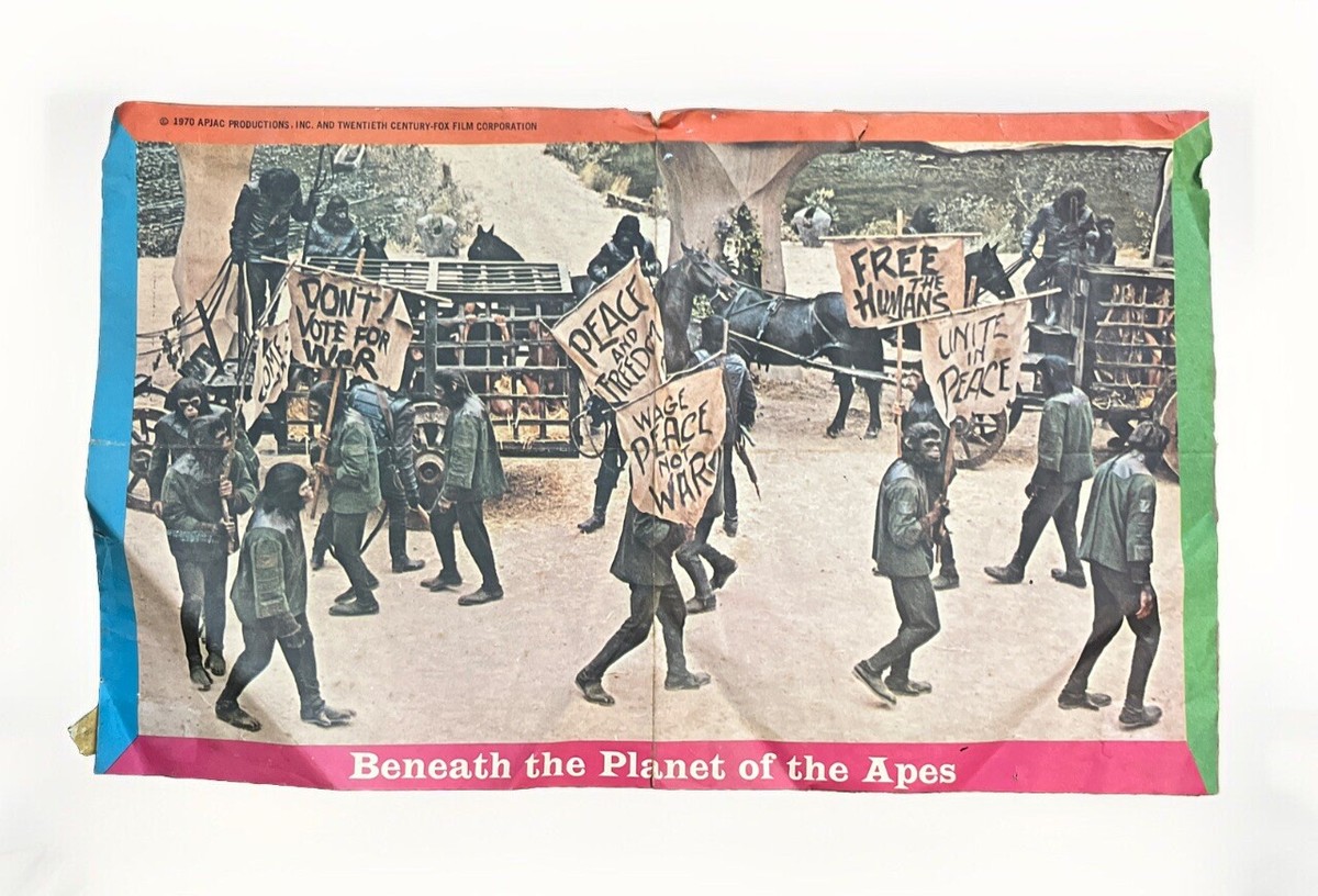 Beneath the Planet of The Apes APJAC FOX APE PROTEST POSTER RARE