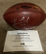Houston Texans Game Used Kicking Football Signed Ka’imi Fairbairn Panthers 2023