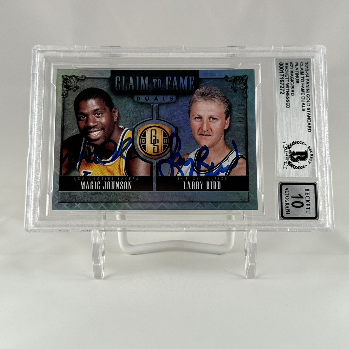 【専用】 Larry Bird Magic Johnson AUTO Larry Bird Magic Johnson Signed 2013-14 Panini Gold Standard