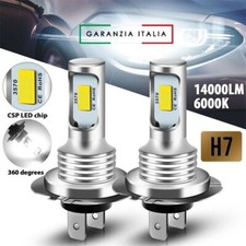 2 Lampadine H7 CANBUS a LED Fari Auto Moto Lampade Luce Bianca 6000K 12V
