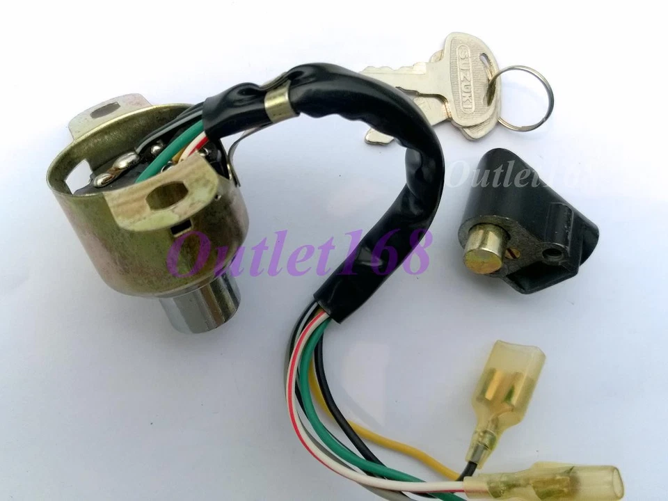 Juego de interruptores de encendido bloqueo de dirección Suzuki A50 A80 A100 AS50 AC AS 100 AP50 B120 Foto 4 de 4