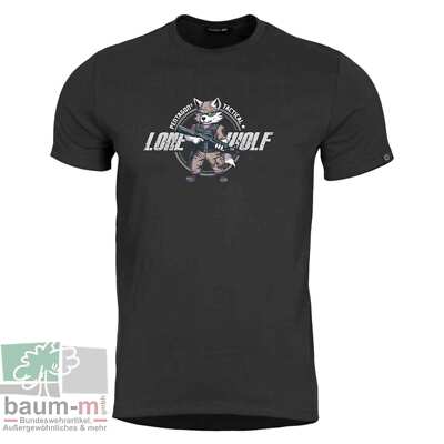 T-Shirt AGERON LONE WOLF von PENTAGON Einzelgänger Rundhals Baumwolle Langlebig 