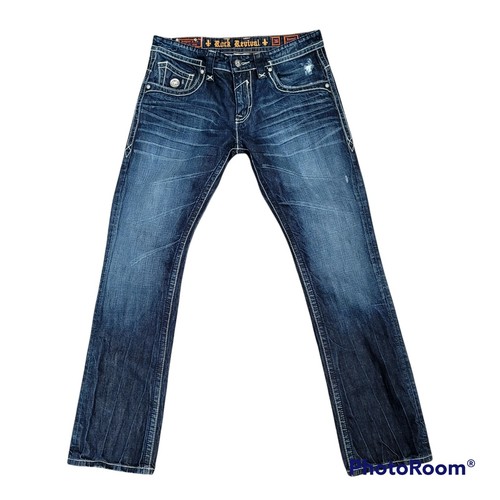 ROCK REVIVAL Jeans Mens 36X34 Russell 