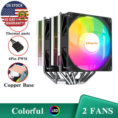 6 Heat Pipes CPU Cooler 4PIN PWM 120Mm CPU ARGB Cooling Fan for Intel LGA 1150 1
