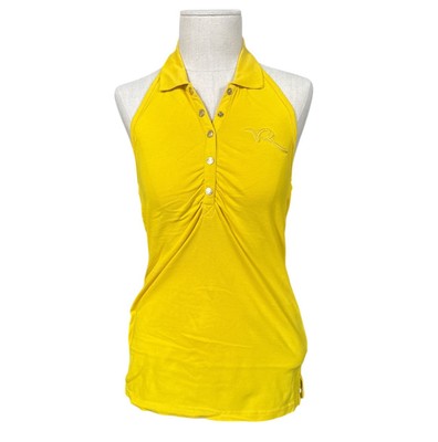 Roca Wear ! Y2K Vintage Yellow Halter Top For Girls / Women ! Rare Find