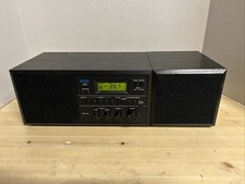 Vintage KLH200 Compact FM/AM Alarm Clock Radio w/ add Speaker Antenna - Tested