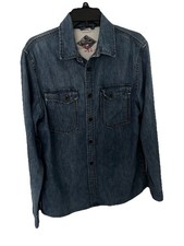 Men s Jack Jones Denim Large Button Down Shirt