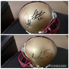Doug Flutie #22  Matt Ryan #12 Signed Mini BC Helmet.  Guaranteed Authentic!