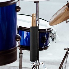 Portable Drumstick Bag Fits 6 5A Drumsticks with Non Slip Silicone Hooks