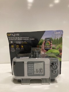 Temporizador de grifo de manguera Orbit B Hyve XD Bluetooth 4 salidas 24634 control de aplicación