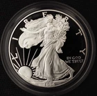 1996-P $1 AMERICAN SILVER PROOF EAGLE W/COA -.999 Silver Coin