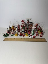 Vintage Wooden Kurt Adler /Wolin Christmas Ornaments Lot