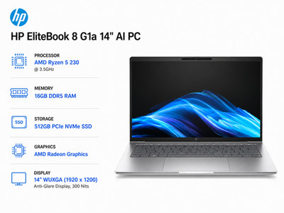 HP EliteBook 8 G1a/14''WUXGA/Ryzen 5 230/16GB RAM/512GB/ Radeon GPU/ Win 11 pro