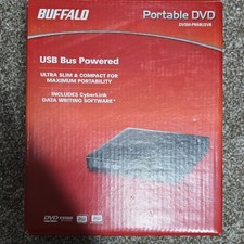 BUFFALO PORTABLE DVD DVSM-PN58U2VB USB BUS POWERED ULTRA