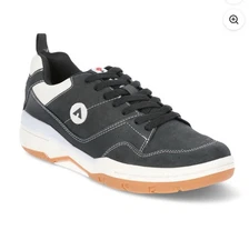 Airwalk Men’s Anchor Low Skate Sneakers,  Black/White Size 8 US