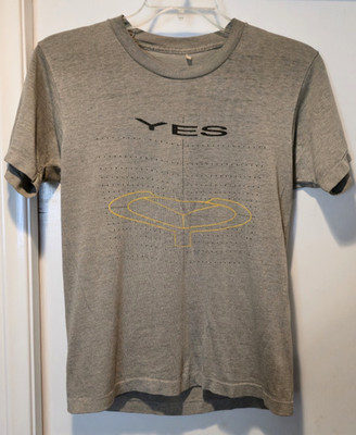 Vintage 1984 YES Band World Tour Grey T-Shirt - Size L | eBay