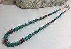 turquoise color Howlite stone necklace/21.5"/ $0.85 combine s/h fee(z556-w1.5) — photo 1
