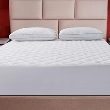 King Mattress Pad, Soft Microfiber Cover Mattress Topper, Home Essential