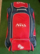 Arks wheelie Duffel Cricket Kit Borsa, Tracolla Caricamento & Tira Trolley: Rosso e Blu 